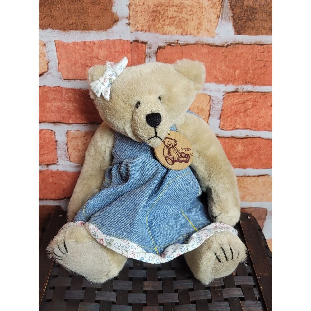 Bonita 10 inch  Teddy Bear in dress #A41